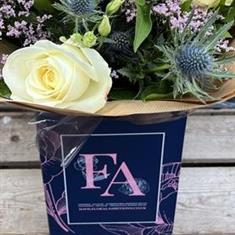 Add a flower delivery box to your order