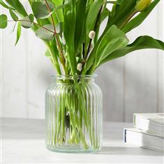Add a glass vase