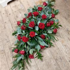 Red Rose Casket Spray