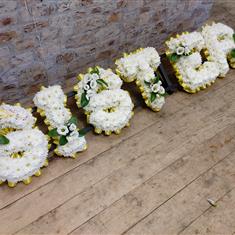 Floral Letters - Massed - Sister