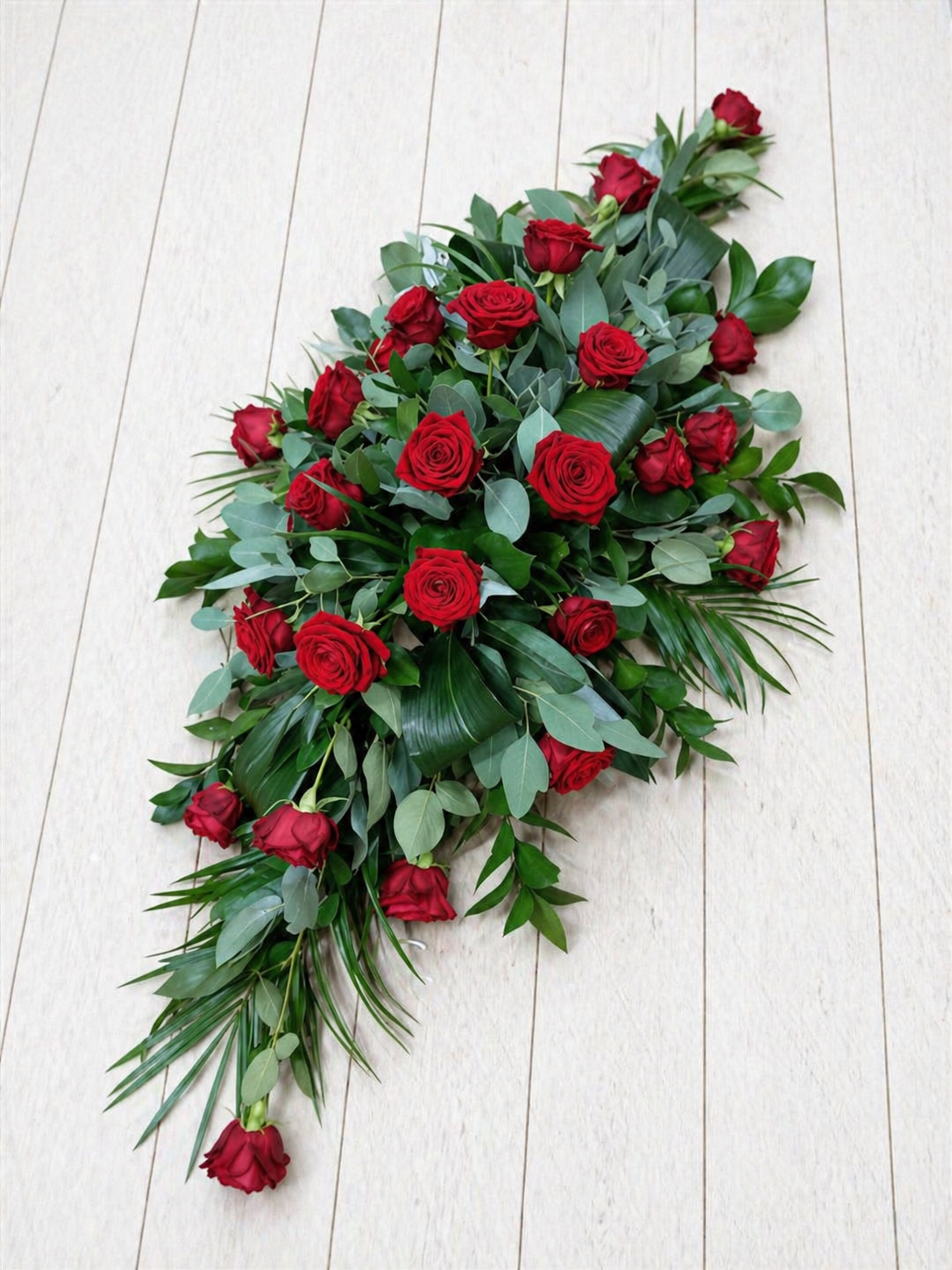 Red Rose Casket Spray